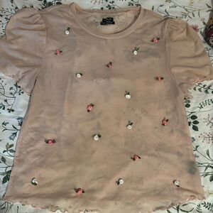 Sheer flower top